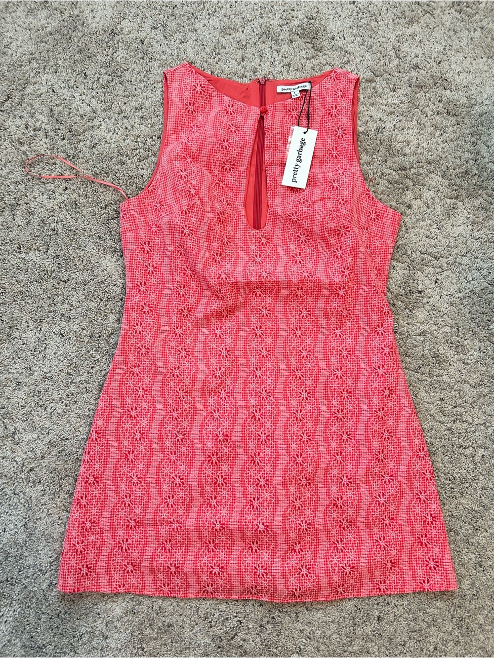 Red mini dress